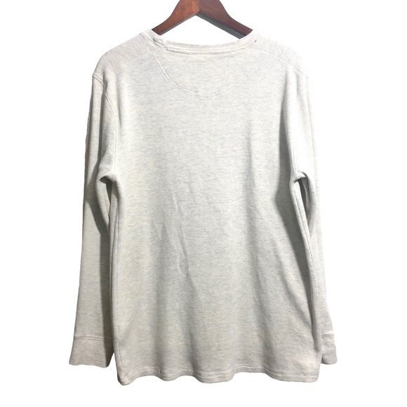 US POLO ASSN Men’s Thermal Waffleknit Long Sleeve Pullover Shirt Oatmeal Sz XXL - Picture 7 of 13